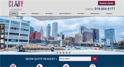 Desktop Screenshot of claryinsurance.com